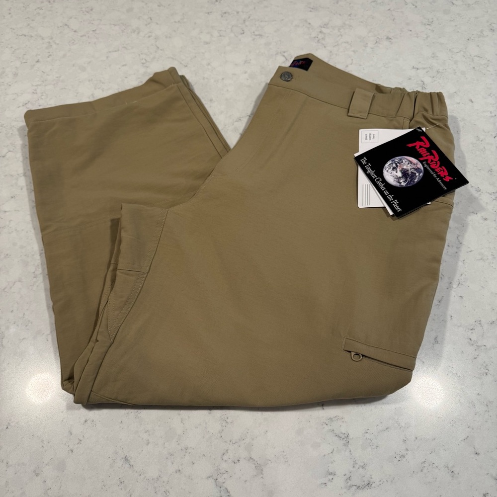 NWT Men's XXL Lined Yukon Work Pant by Rail Riders Dark Stone Cargo Adventure